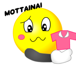 kawaii Smiley Face 3D(JapaneseWords) sticker #6134148