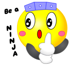 kawaii Smiley Face 3D(JapaneseWords) sticker #6134151