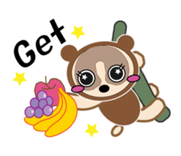 Cookie-kun the Slow loris sticker #6134354