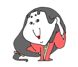 otafuku komachi silent sticker #6134475