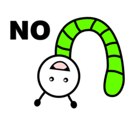 Green caterpillars (ENG) sticker #6134513