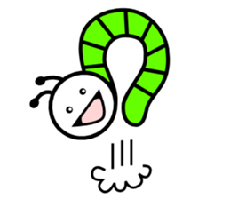 Green caterpillars (ENG) sticker #6134524