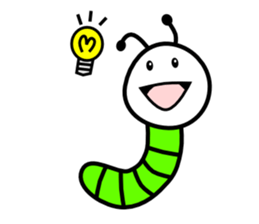 Green caterpillars (ENG) sticker #6134529