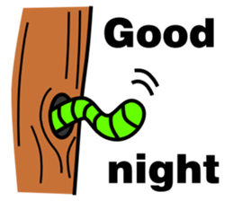 Green caterpillars (ENG) sticker #6134537