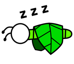 Green caterpillars (ENG) sticker #6134539