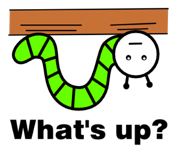 Green caterpillars (ENG) sticker #6134543