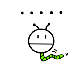 Green caterpillars (ENG) sticker #6134546