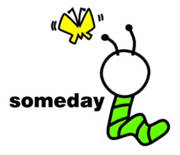 Green caterpillars (ENG) sticker #6134548