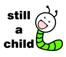 Green caterpillars (ENG) sticker #6134550