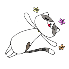 Myaako of the heart cat sticker #6135080