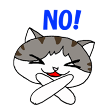 Myaako of the heart cat sticker #6135107