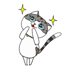 Myaako of the heart cat sticker #6135108