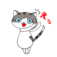 Myaako of the heart cat sticker #6135109