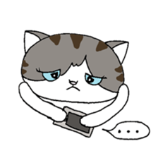 Myaako of the heart cat sticker #6135111