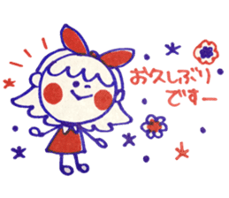 Tricolor girl 2 sticker #6135512