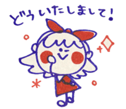 Tricolor girl 2 sticker #6135517