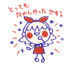 Tricolor girl 2 sticker #6135525