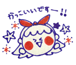 Tricolor girl 2 sticker #6135531