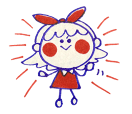 Tricolor girl 2 sticker #6135536