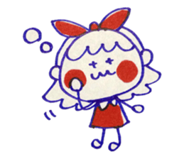 Tricolor girl 2 sticker #6135537