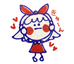 Tricolor girl 2 sticker #6135543