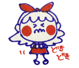 Tricolor girl 2 sticker #6135544