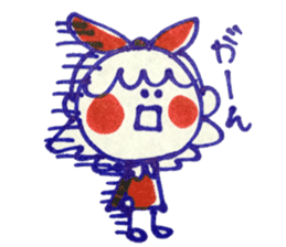 Tricolor girl 2 sticker #6135547