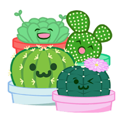 สติ๊กเกอร์ไลน์ Baby Cactus
