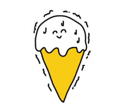 Soft ice cream sticker #6136610