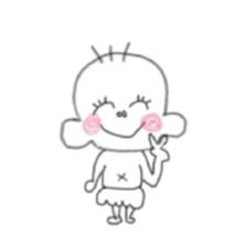 Happy baby boy sticker #6137035