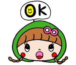 Ribbon girl !! sticker #6137834