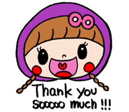Ribbon girl !! sticker #6137839