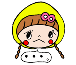 Ribbon girl !! sticker #6137840