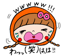 Ribbon girl !! sticker #6137849