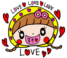 Ribbon girl !! sticker #6137856