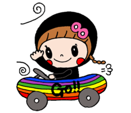 Ribbon girl !! sticker #6137868