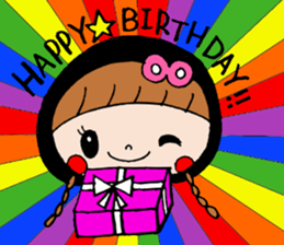 Ribbon girl !! sticker #6137870