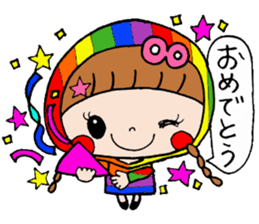 Ribbon girl !! sticker #6137871