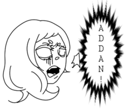 The girl from country. Amano:Izumoben sticker #6138315