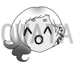 The girl from country. Amano:Izumoben sticker #6138317