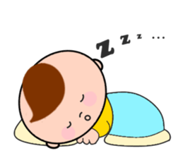 Child-rearing mum with monster baby sticker #6138928