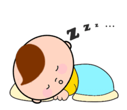 Child-rearing mum with monster baby sticker #6138928