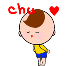 Child-rearing mum with monster baby sticker #6138951