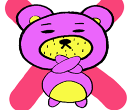 purplebear sticker #6139275