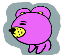 purplebear sticker #6139289