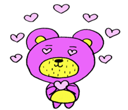 purplebear sticker #6139295