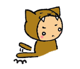 brown baby cat sticker #6139835