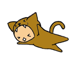 brown baby cat sticker #6139850
