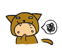 brown baby cat sticker #6139853