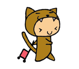 brown baby cat sticker #6139862